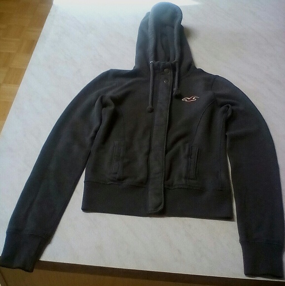 Gently worn full zip & snap hollister jacket - Picture 1 of 4